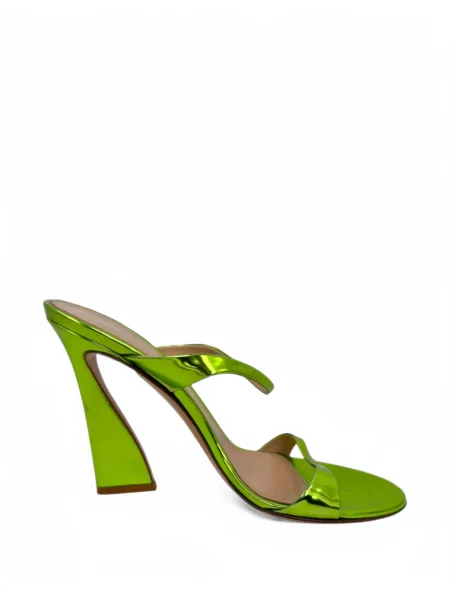 Papuci tip mules Gianvito Rossi verde