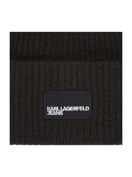 Lung căciulă Karl Lagerfeld Jeans de lână negru