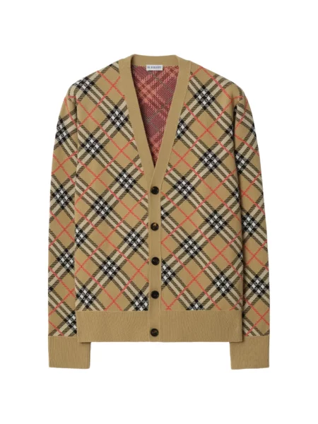 Cardigan Burberry în carouri