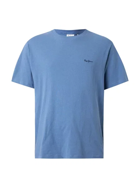 Pepe Jeans Tricou CONTRAST CONNOR porumbel albastru
