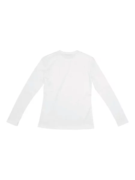 Tricou La Rose cu decolteu rotund lung alb