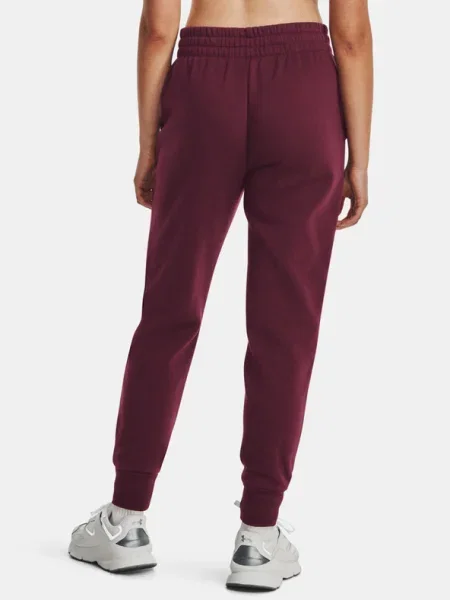 Under Armour pantaloni de trening negru neted alb