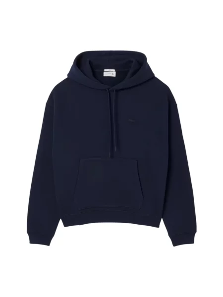 Bluza z kapturem Lacoste niebieska