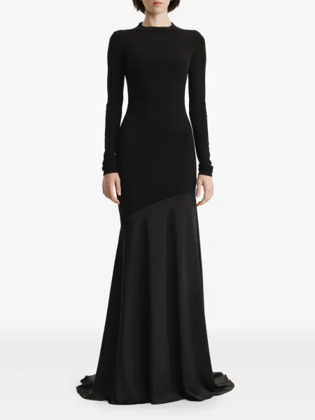 Rochie maxi 2310 Studio lungă de costum negru