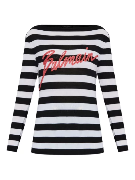 Pulover Balmain cu imagine negru