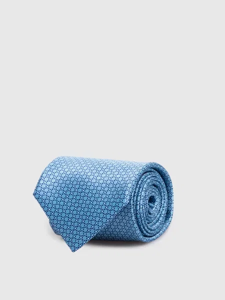 Шелковый галстук Stefano Ricci голубой