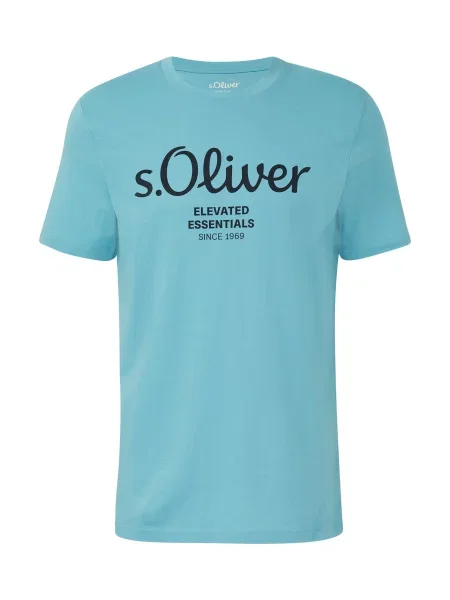 S.Oliver Póló világoskék fekete