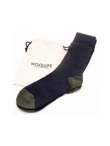 Kašmírové ponožky Woollife modrá