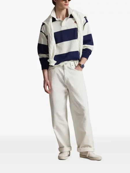 Kožená kabelka Polo Ralph Lauren bílá