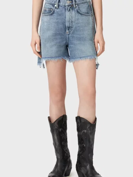 Джинсові шорти Allsaints блакитні