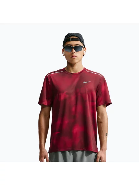 Tricou de alergare pentru bărbați Nike Miler light crimson