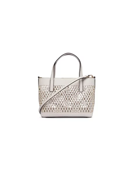Kabelka Guess Letty Mini bílá