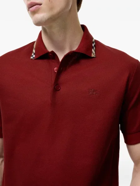 Kockás pólóing Burberry piros