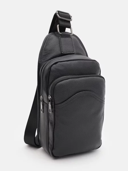 Кожаный рюкзак Borsa Leather черный