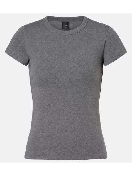 Tricou Leset din jerseu gri