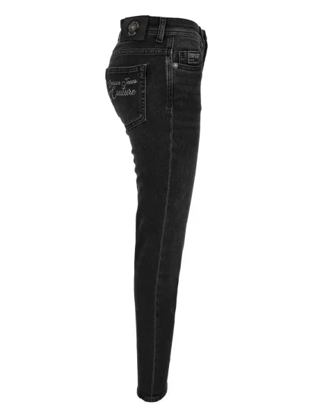 Skinny τζιν Versace Jeans Couture με κέντημα μαύρο