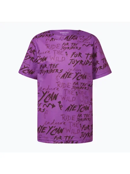 Tricou de ciclism pentru copii Endura Singletrack Core Jr end purple violet