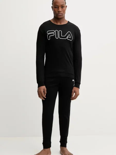 Fila piżama z nadrukiem czarny