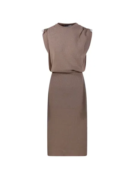 Rochie midi Giuseppe Di Morabito fără mâneci tricotate