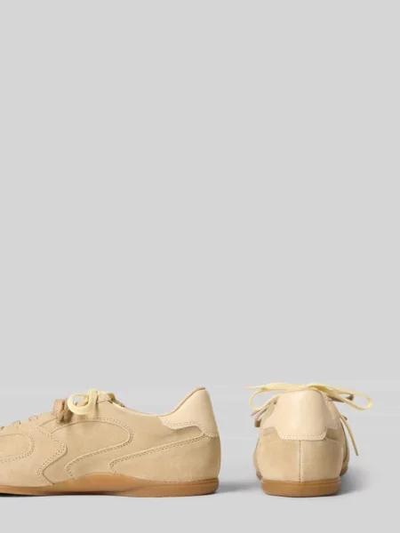 Sneakersy ze skóry z detalem z logo Model Sperly' Gant beżowe