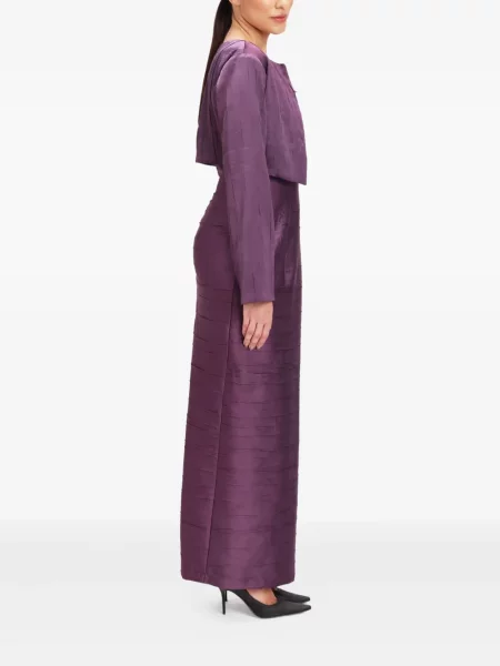 Rochie Baruni cu pene violet