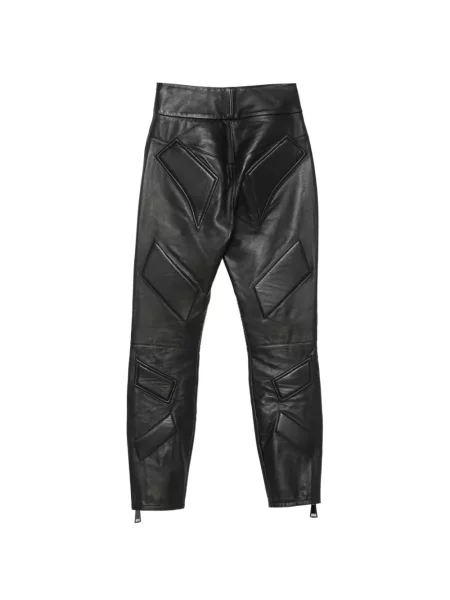 Pantaloni Mitiliane Couture din piele negru
