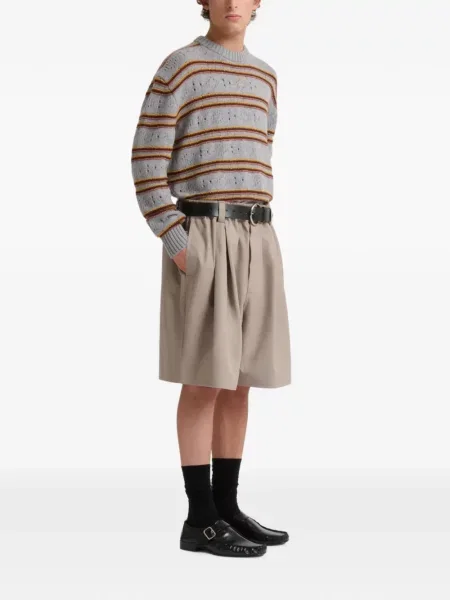 Pantaloni scurți Marni din canvas gri
