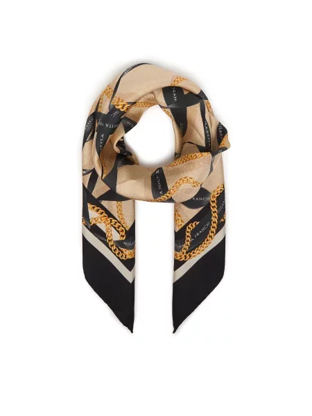 Хустка Elisabetta Franchi бежевий