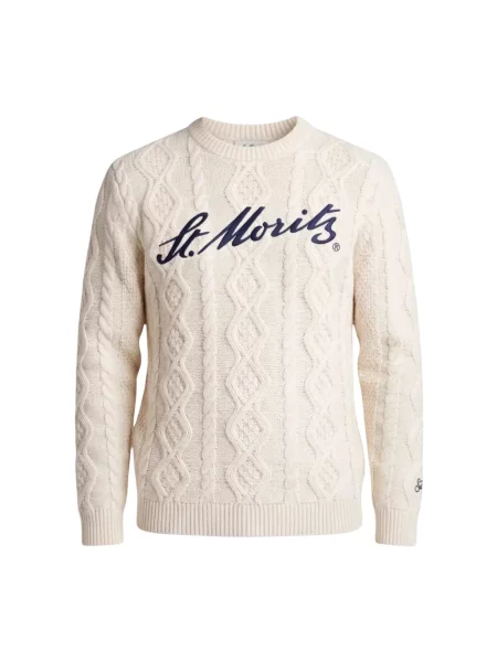 Sweter Saint Barth wełniany beżowy