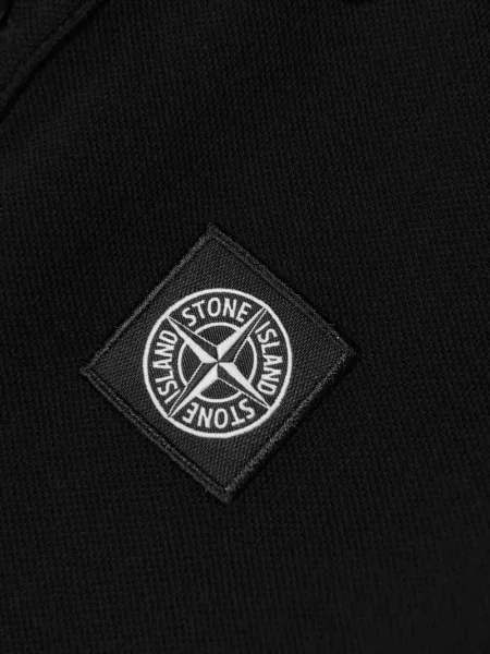 Koszulka polo dziecięca Stone Island czarna