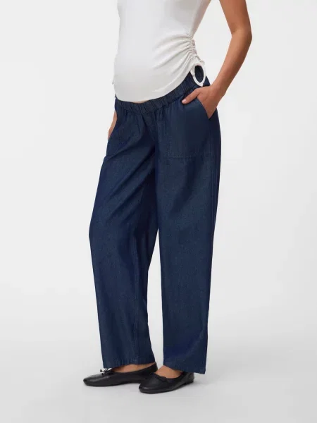 MAMALICIOUS Džínsy MLValetta denim modrá