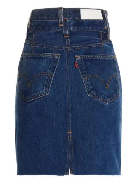 Fustă din denim Re/done albastru