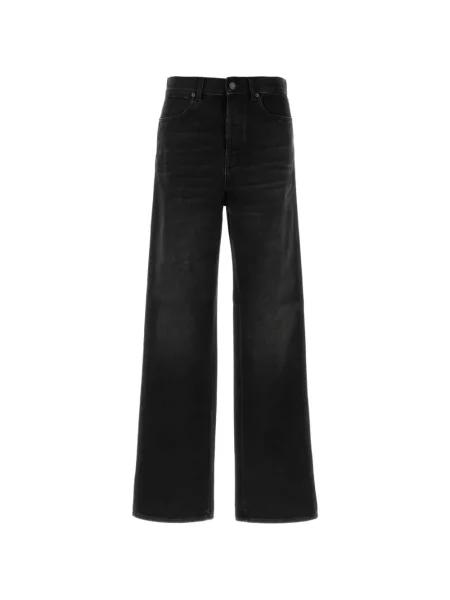 Blugi cu picior larg Gucci cu dungi negru