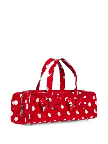 Шопинг чанта Comme Des Garçons с панделка на точки червено
