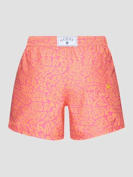 Дитячі Шорти для плавання GUESS Kids помаранчевий