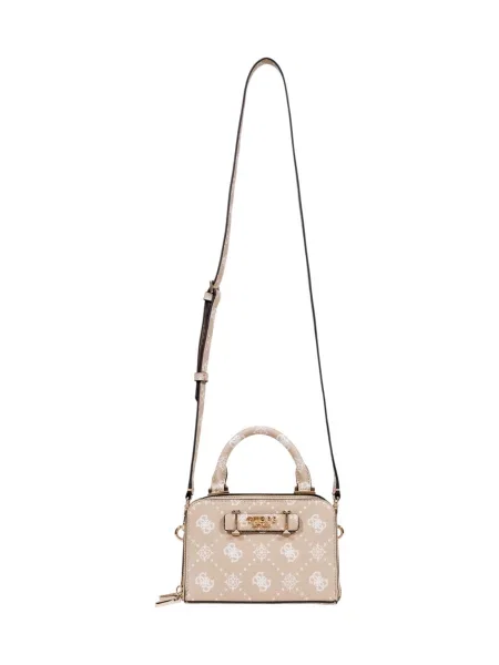 Guess torebka SILIA beżowy biała