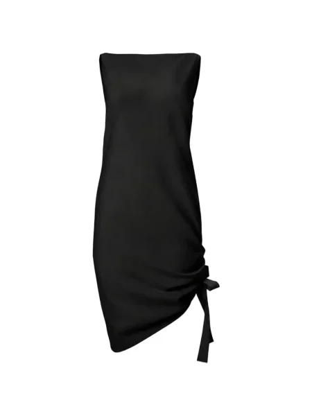 Rochie Carolina Herrera asimetrică negru