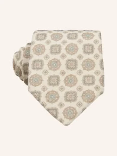 Profuomo Kravata světle hnědá khaki šedá