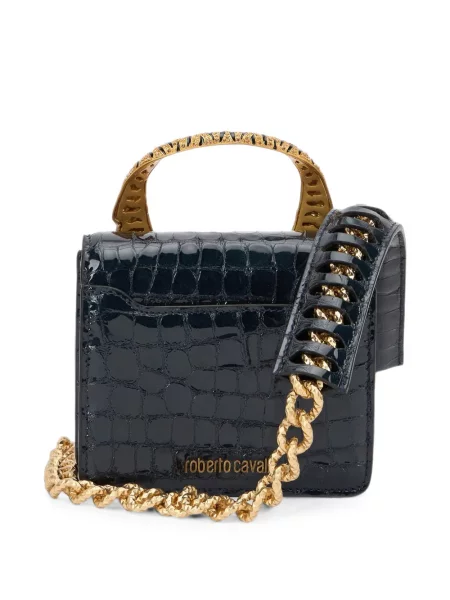 Shopper kabelka Roberto Cavalli s tygřím vzorem černá