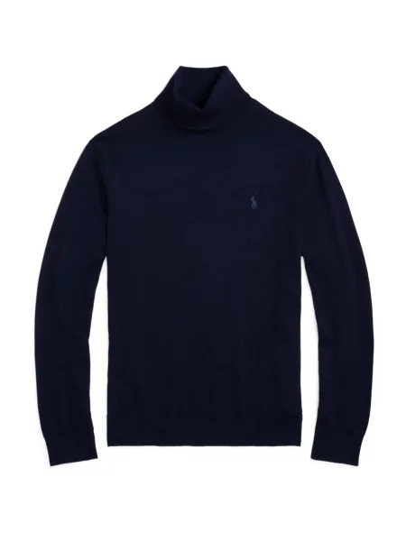 Μάλλινο πουλόβερ Polo Ralph Lauren ανδρικό μπλε