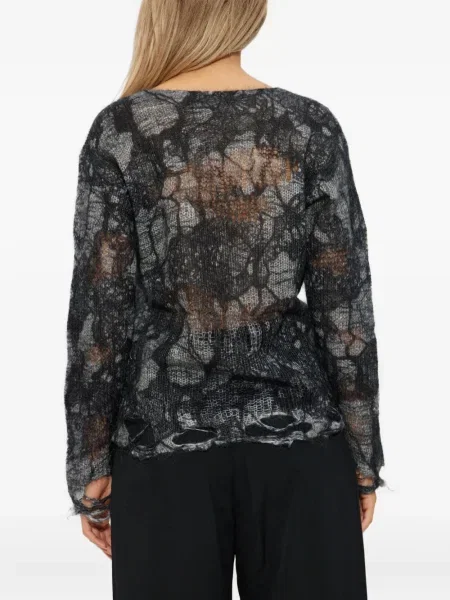 Пуловер R13 черно