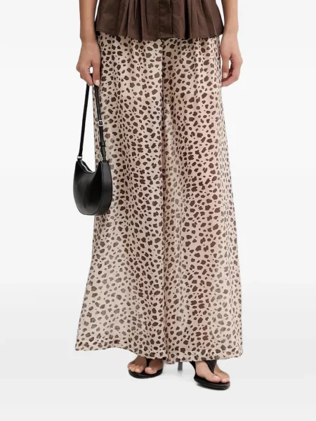 Pantaloni Vicolo cu imagine cu model leopard