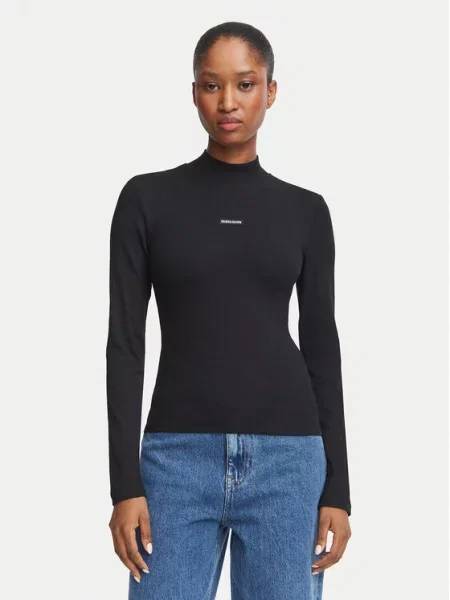 Bluza Guess Jeans z dolgimi rokavi črna