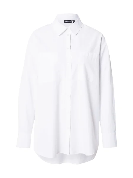 PIECES Bluză PCMELIA' alb