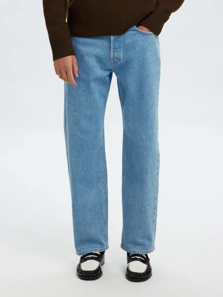 SELECTED Jeans BEN KORI deschis albastru