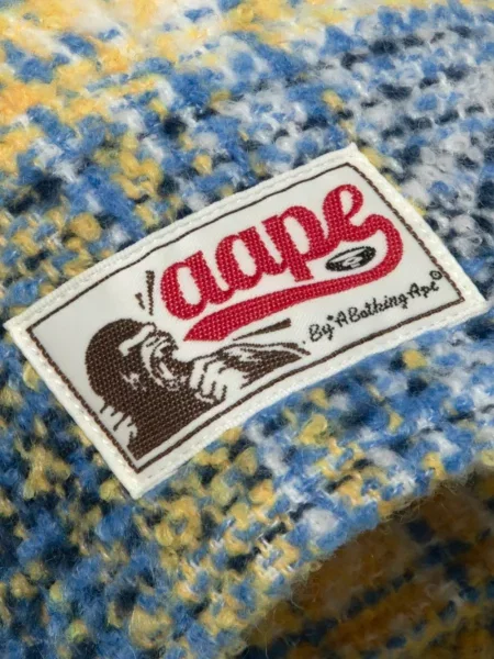 Košulja Aape By *a Bathing Ape® karirana s kapuljačom plava
