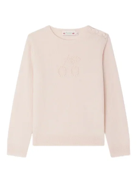 Sweter dziecięcy Bonpoint różowy