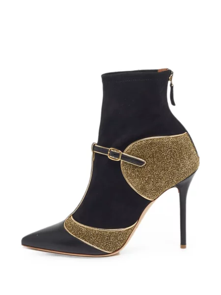 Cizme scurte Malone Souliers cu bretele negru