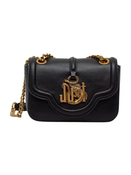 Just Cavalli torebka crossbody z imitacji skóry czarna