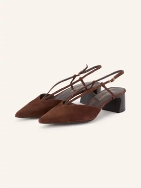 Jeffrey Campbell Lodičky Annemarie tmavě / zlatá hnědá
